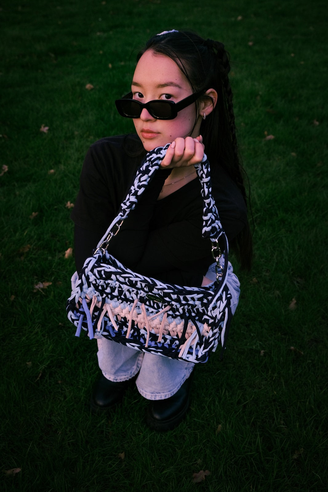 Blue Cloudy Bag